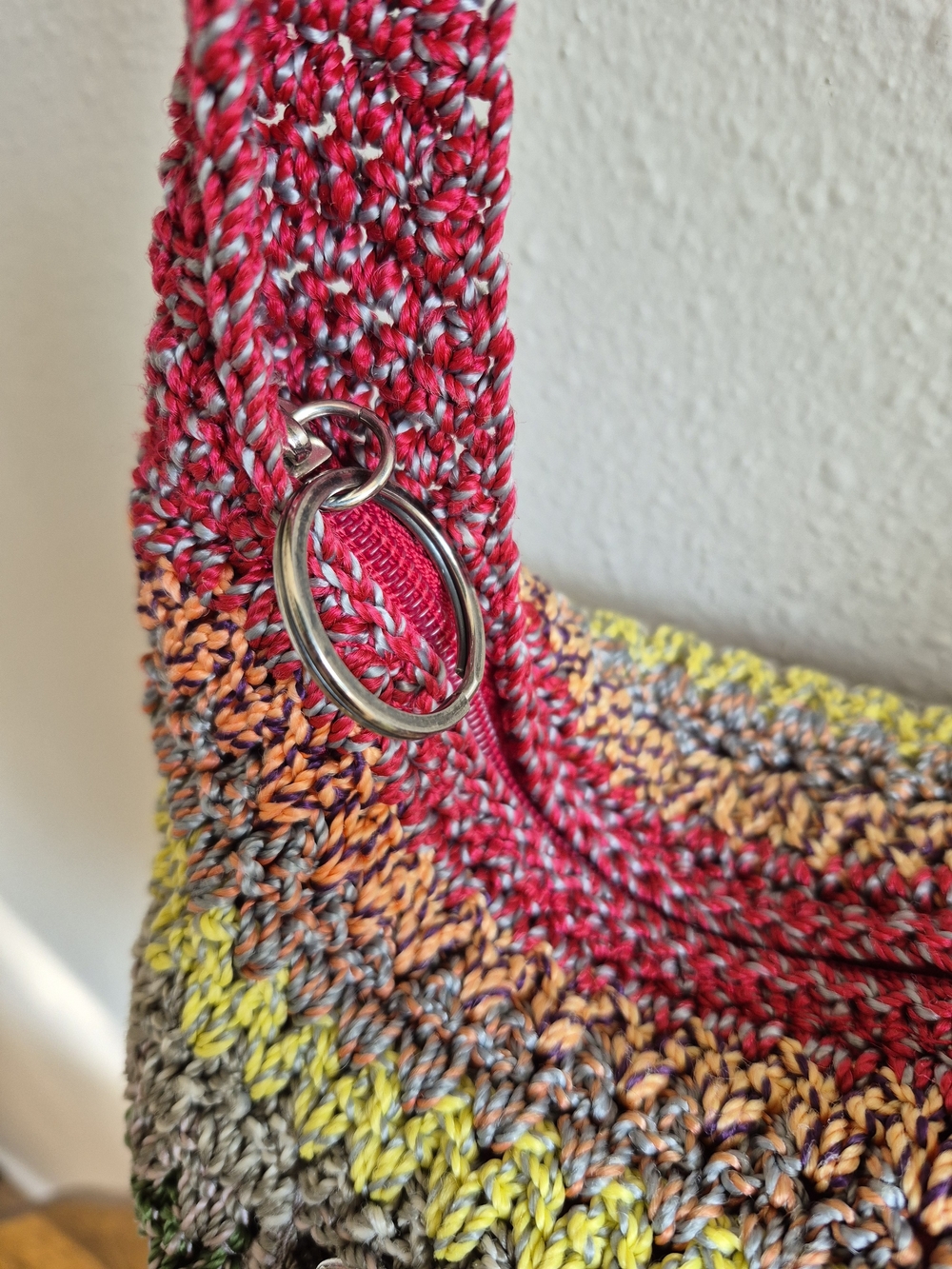 The Sak Multicolor Crochet Shoulder Bag - Casual Women’s Boho Purse - Picture 4 of 8